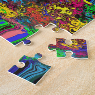 Puzzle Twirlers colorés Abstraits / Poussés / Demi-Pots /