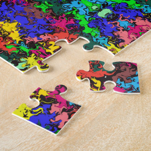 Puzzle Twirls colorés Abstraits / Half Brick /