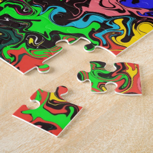 Puzzle Twirly coloré Abstrait /