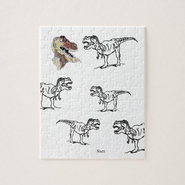 Puzzle : Tyannosaurus Roi des Dinosaures (Vertical)