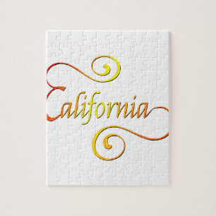 Puzzle Typographie de Californie