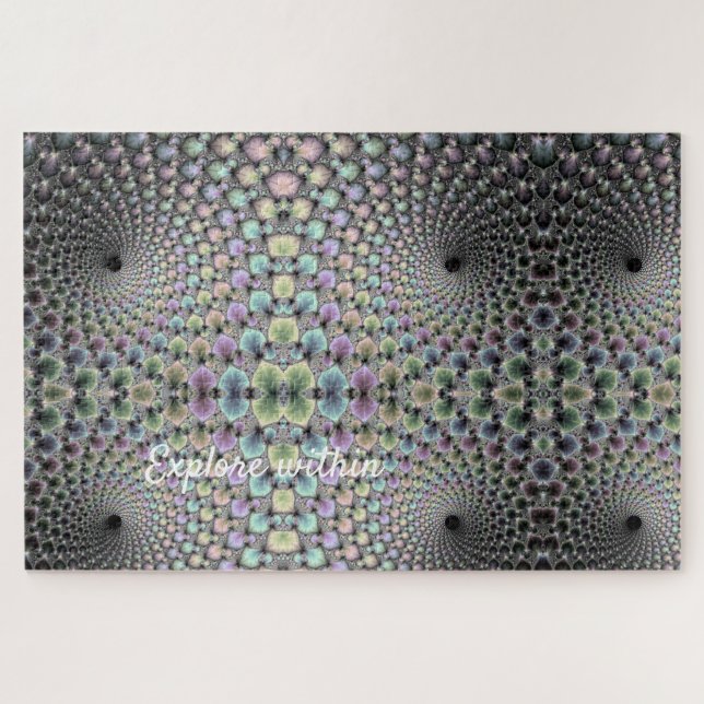 Puzzle Typographie d'illusion optique Hélix géométrique (Horizontal)