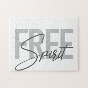 Puzzle Typographie moderne, simple, cool de Free Spirit