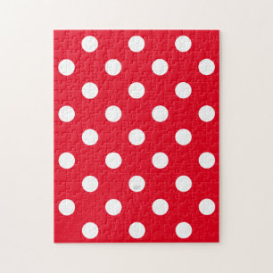 Puzzle U choisir Arrière - plan Couleur Pois blanc