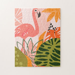 Puzzle UA Flamant rose Jungle II