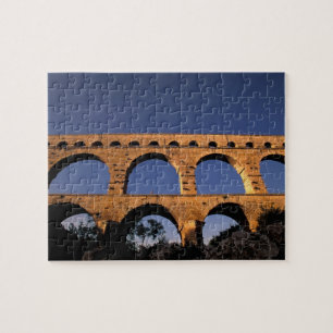 Puzzle UE, France, Provence, Gard, Pont du Gard. Romain