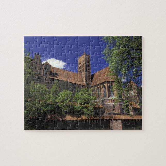 Puzzle UE, Pologne, Poméranie, Malbork. Le plus grand d'E (Horizontal)