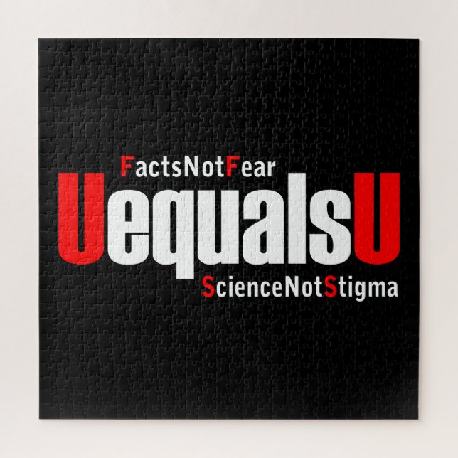 Puzzle UEqualsU VIH Faits Pas peur Science Pas Stigmatism (Vertical)