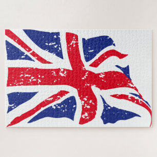 Puzzle UK Flag Illustration Art