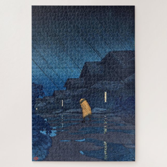 Puzzle ukiyoe [hasui] C24 Evening Shower, Teradomari (Vertical)