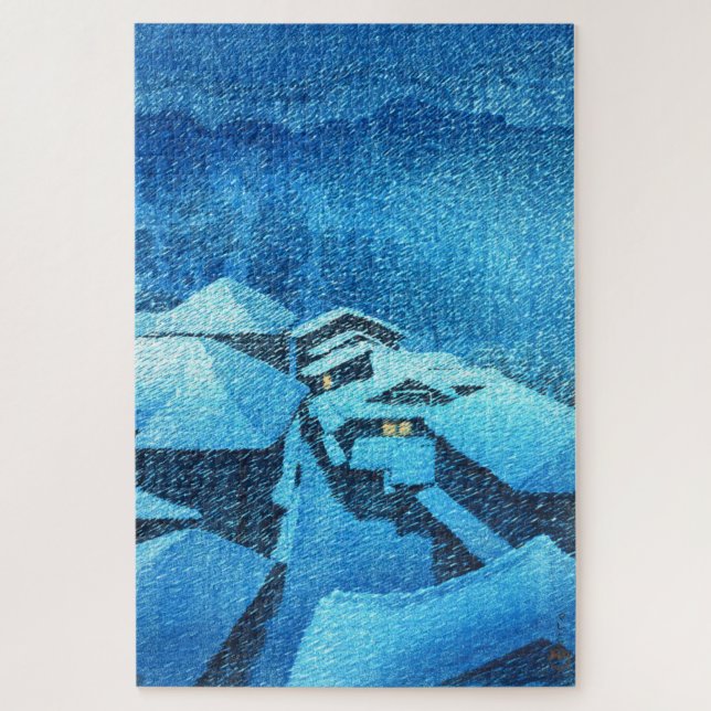 Puzzle ukiyoe - hasui - m04 - Hataori Hot Spring - (Vertical)