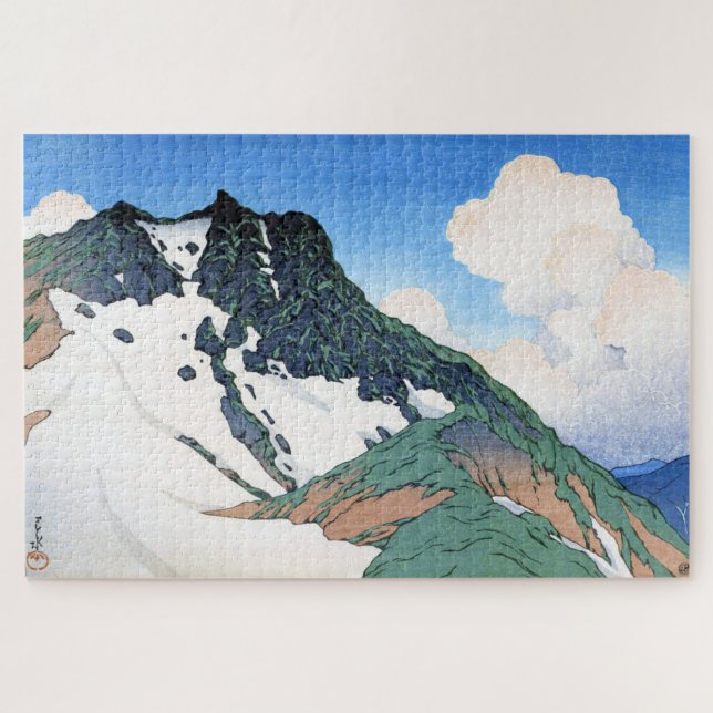 Puzzle ukiyoe hasui n21 Le mont Asahi vu du mont Hakub (Horizontal)