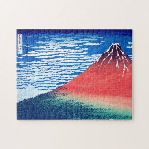 Puzzle ukiyoe - Hokusai : No.33 Red Fuji -