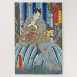Puzzle ukiyoe - Toyokuni - No.21 Kazama Hachirō -