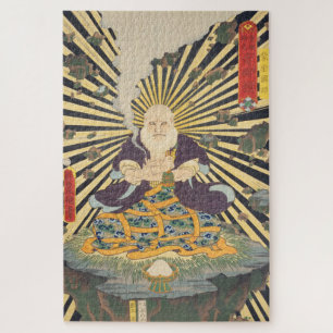 Puzzle ukiyoe - Toyokuni - No.23 Mōun kokushi -
