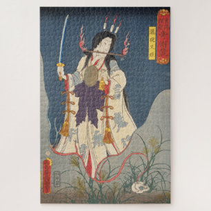 Puzzle ukiyoe - Toyokuni - No.27 Takiyasha hime -
