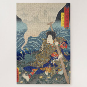 Puzzle ukiyoe - Toyokuni - No.31 Nanakusa Shirō -