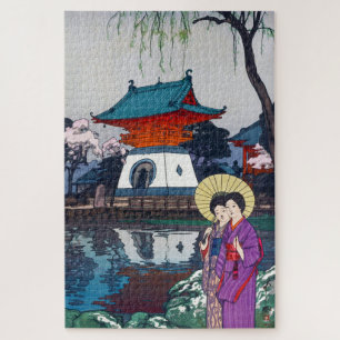 Puzzle ukiyoe - Yoshida - 13 - Shinobazu Pond -