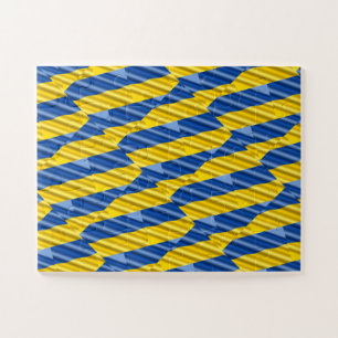 Puzzle Ukraine bleue et jaune Inspiration de la paix anti