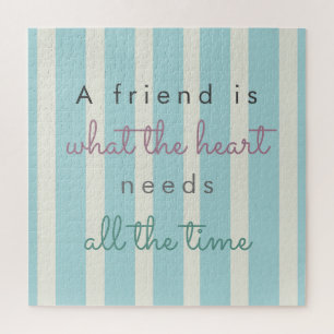 Puzzle Un ami est ce dont le cœur a besoin Cute Amitié
