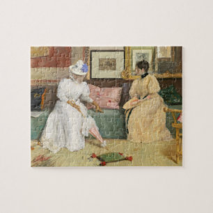 Puzzle Un appel amical, 1895 (huile sur la toile)