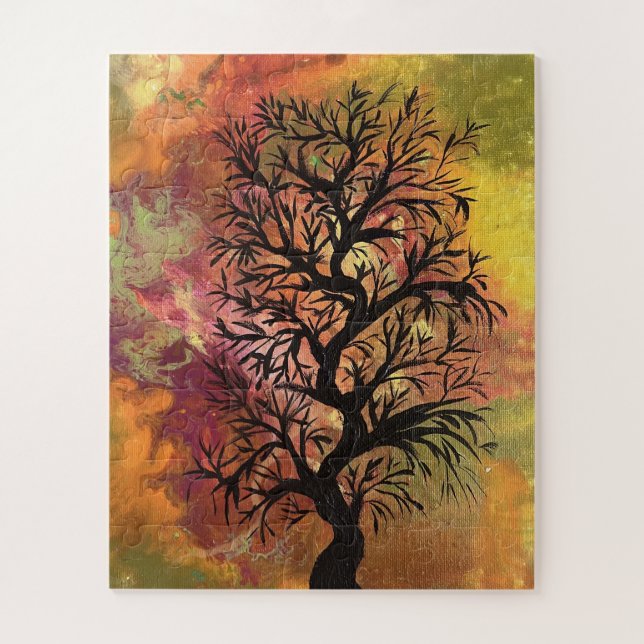 Puzzle Un arbre dans la tempête (Vertical)