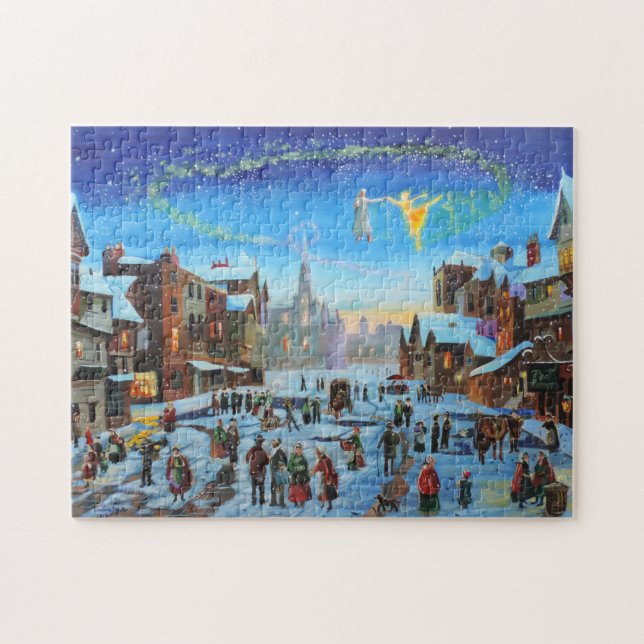 Puzzle Un art de Gordon Bruce de chant de Noël (Horizontal)