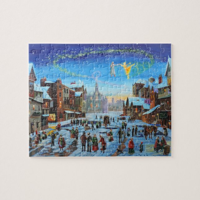 Puzzle Un art de Gordon Bruce de chant de Noël (Horizontal)