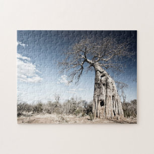 Puzzle Un baobab dans le parc national des piscines de Ma