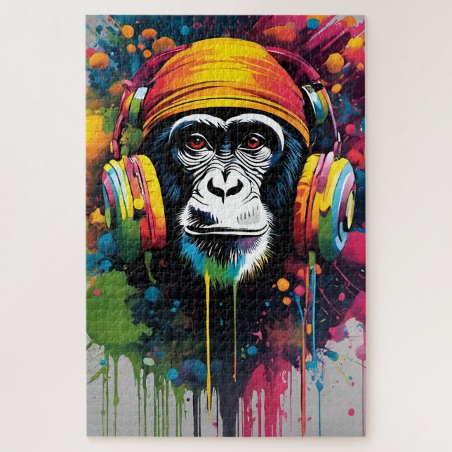 Puzzle Un beau portrait en musique (Vertical)
