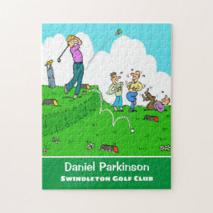 Puzzle Un cadeau amusant pour Golfer. Golf Player a Poor