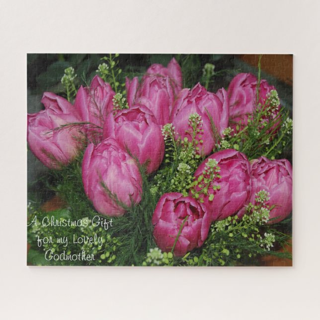 Puzzle Un cadeau de Noël pour ma charmante marraine. (Horizontal)