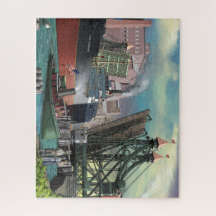 Puzzle Un cargo des Grands Lacs traverse Buffalo Jack