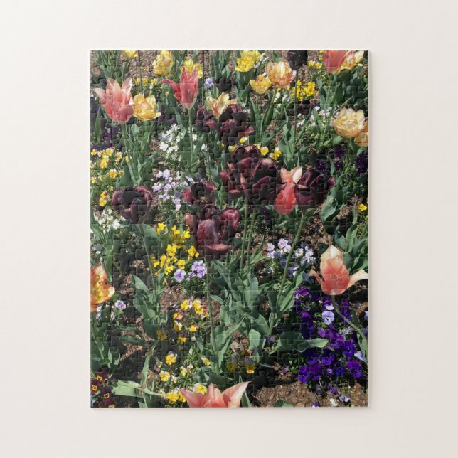 Puzzle Un charmant jardin de fleurs (Vertical)