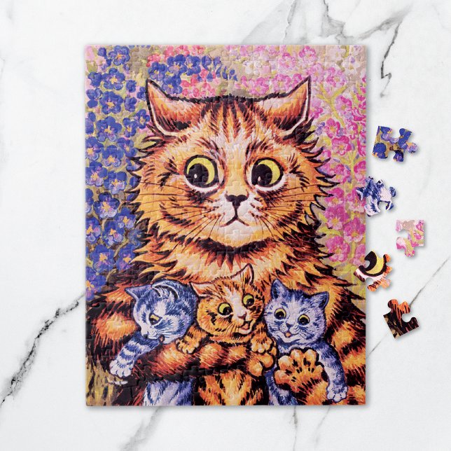 Puzzle Un chat avec Kittens Louis Wain (Créateur téléchargé)