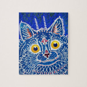 Puzzle Un chat dans le style gothique par Louis Wain 