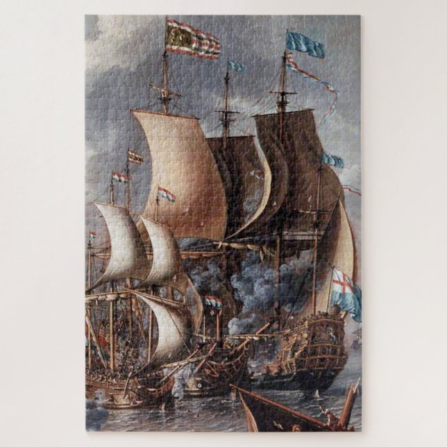 Puzzle « Un combat naval » par Lorenzo a Castro (Vertical)