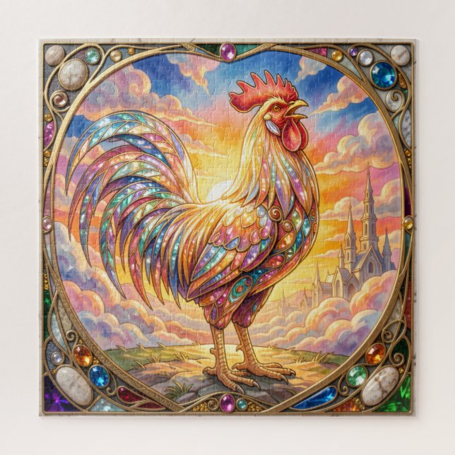 Puzzle Un coq éthéré (Vertical)