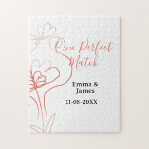 Puzzle Un couple de mariage en terre cuite nom f