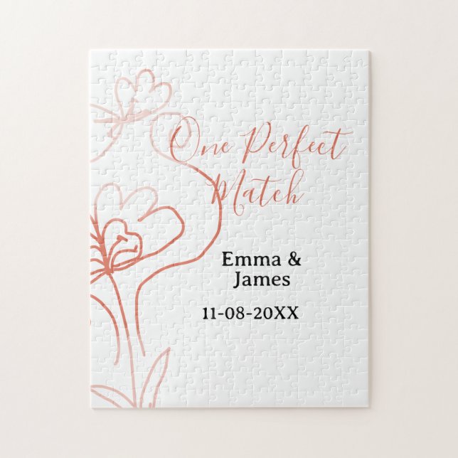 Puzzle Un couple de mariage en terre cuite nom f (Vertical)