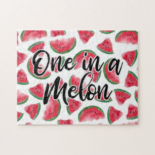 Puzzle Un dans un Melon Citation Watermelon Motif