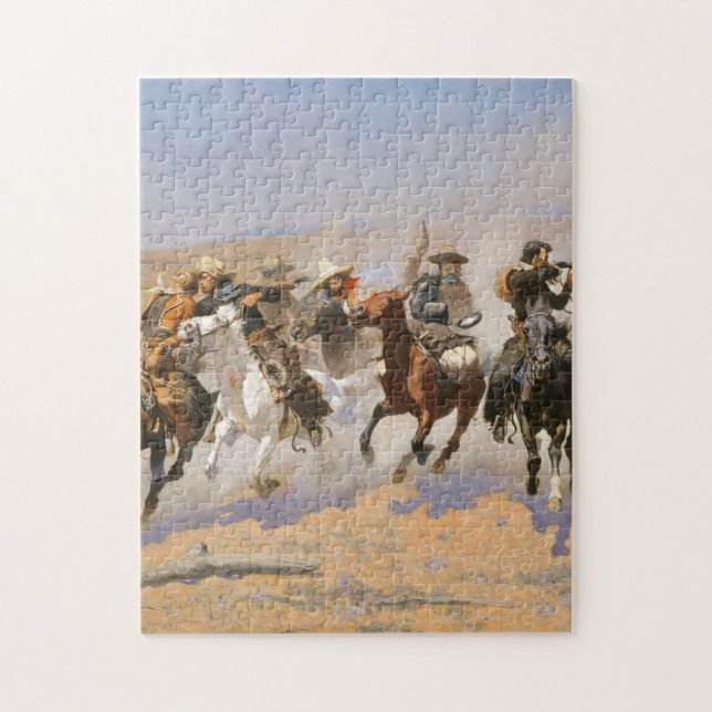 Puzzle Un Dash Pour Le Bois Par Frederick Remington (Vertical)