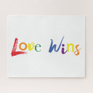 Puzzle Un design coloré, gai et créatif de Love Wins