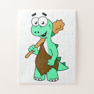Puzzle Un Dessin Tyrannosaurus Rex Caveman.