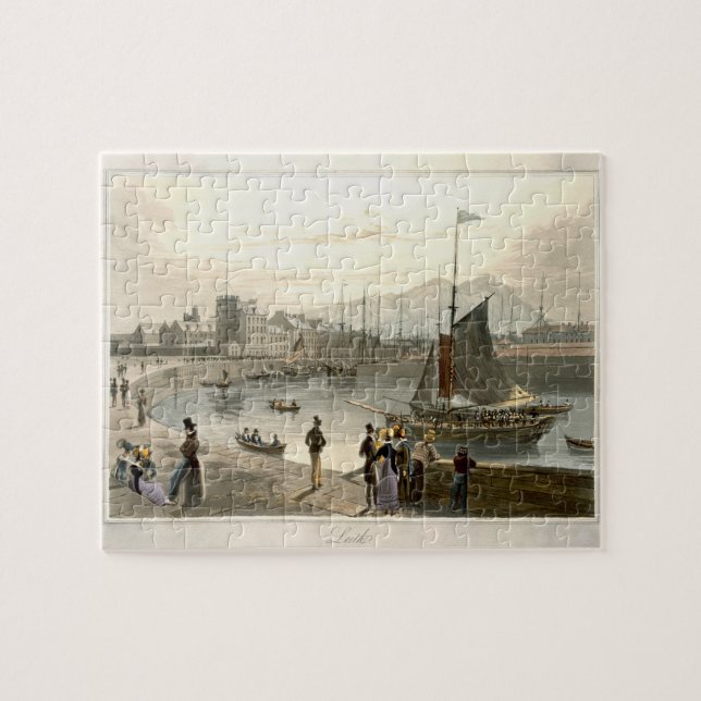 Puzzle Un ferry arrivant chez Leith, 'd'un voyage autour (Horizontal)