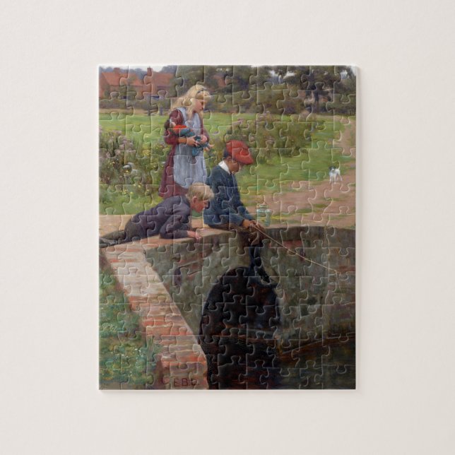 Puzzle Un grignotement, 1914 (huile sur le panneau) (Vertical)