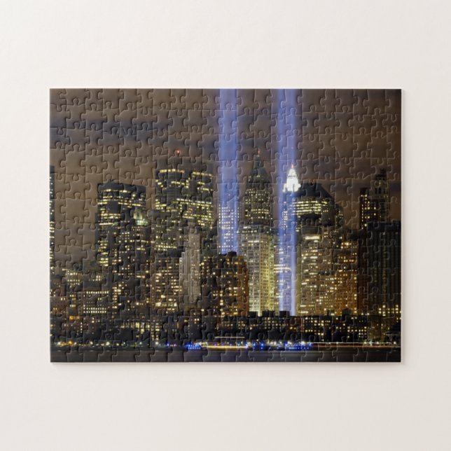 Puzzle Un hommage aux Tours jumelles sur 9/11. (Horizontal)