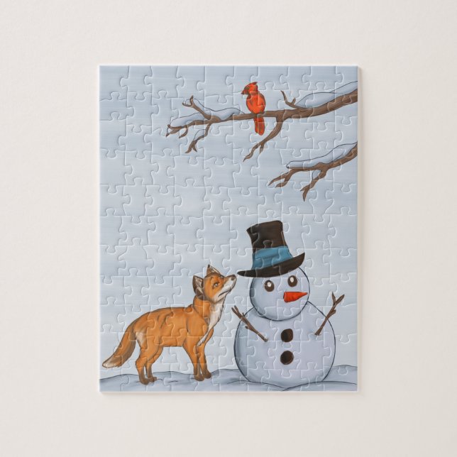 Puzzle Un Jour De Neige Calme (Vertical)