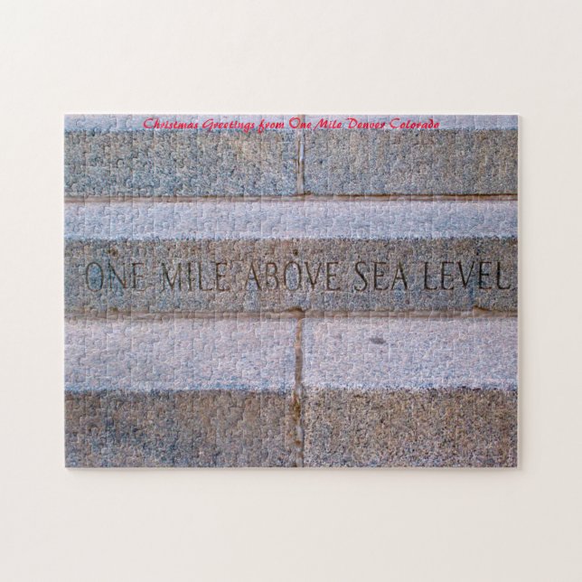 Puzzle Un kilomètre de haut Denver.voeux de Noël (Horizontal)