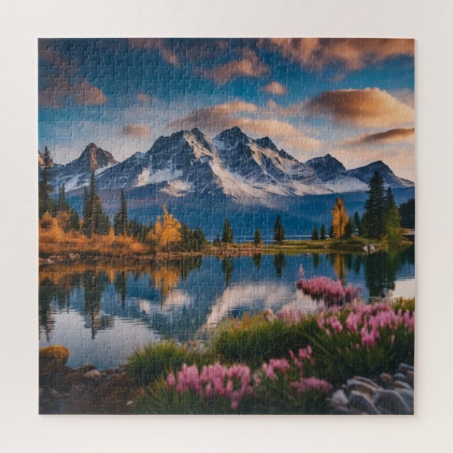 Puzzle Un lac tranquille (Vertical)